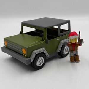 ROBLOX Apocalypse Rising 4x4 Jeep Vehicle with Action Figure and Weapon NO Code